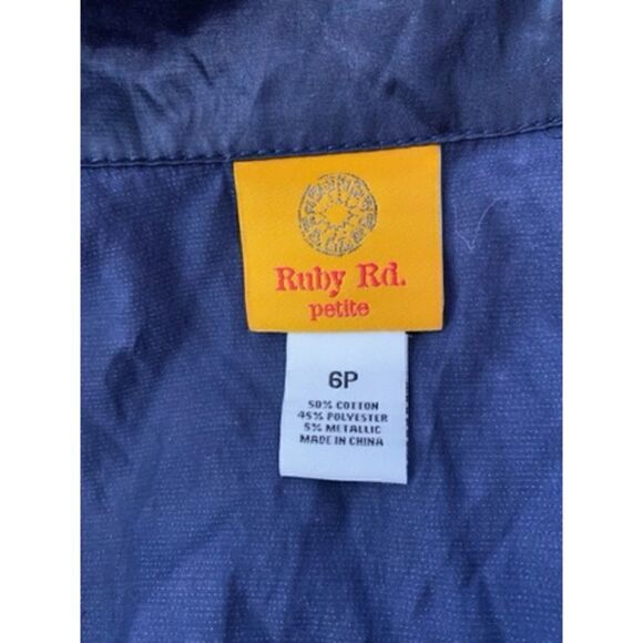 Ruby Rd Quarter Sleeve Ruched Snap Up Jacket - Picture 4 of 6